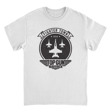 Top Gun Fighter Town White T-Shirt